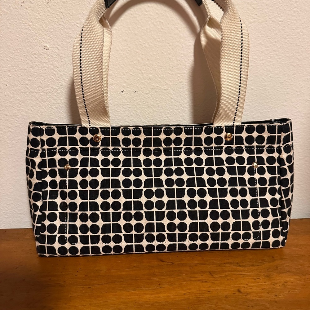 Black and cream Kate Spade shoulder bag